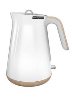 Morphy Richards Aspect Steel Jug Kettle - White/Wood